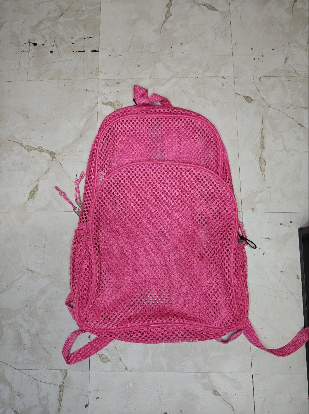 Bright Pink Women’s Mesh Travel Organizer Bag
